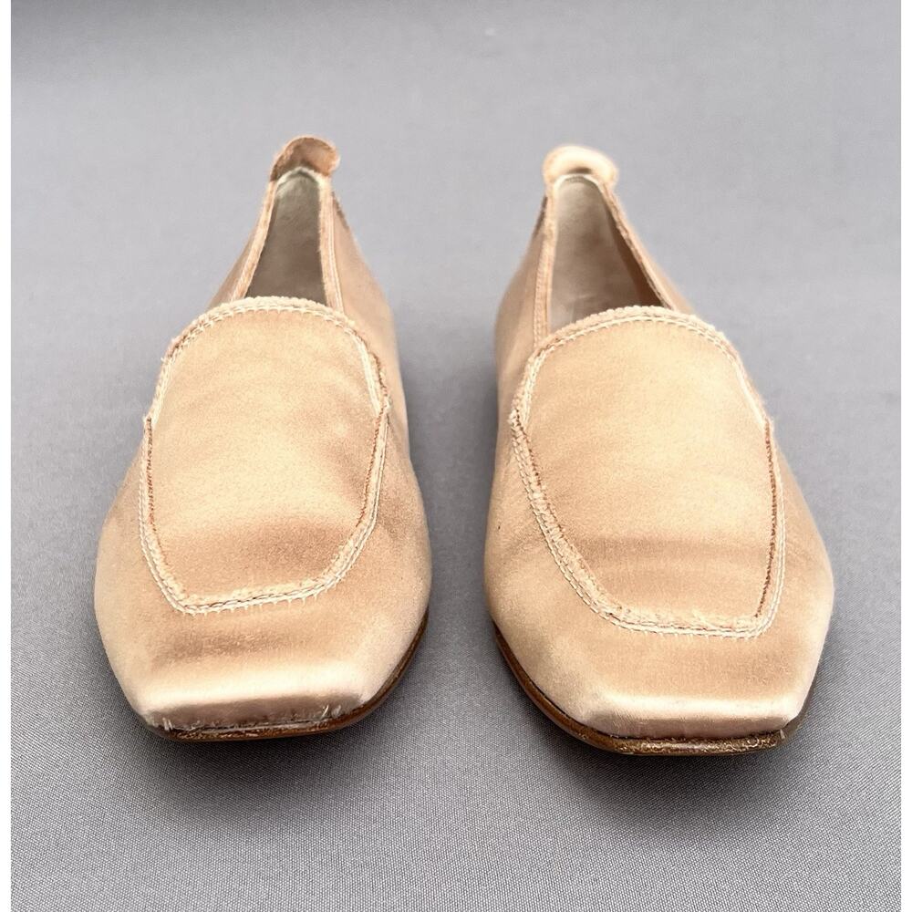 PEDRO GARCÍA Satin Loafers Women’s Antique Rose 7 US / 37 EU - Picture 5 of 12
